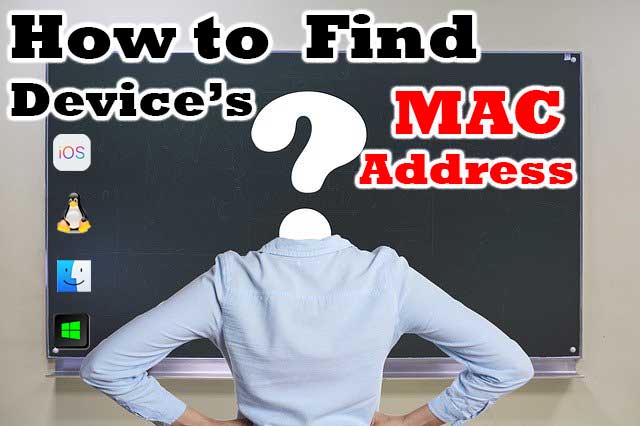 how to find device on network by mac address